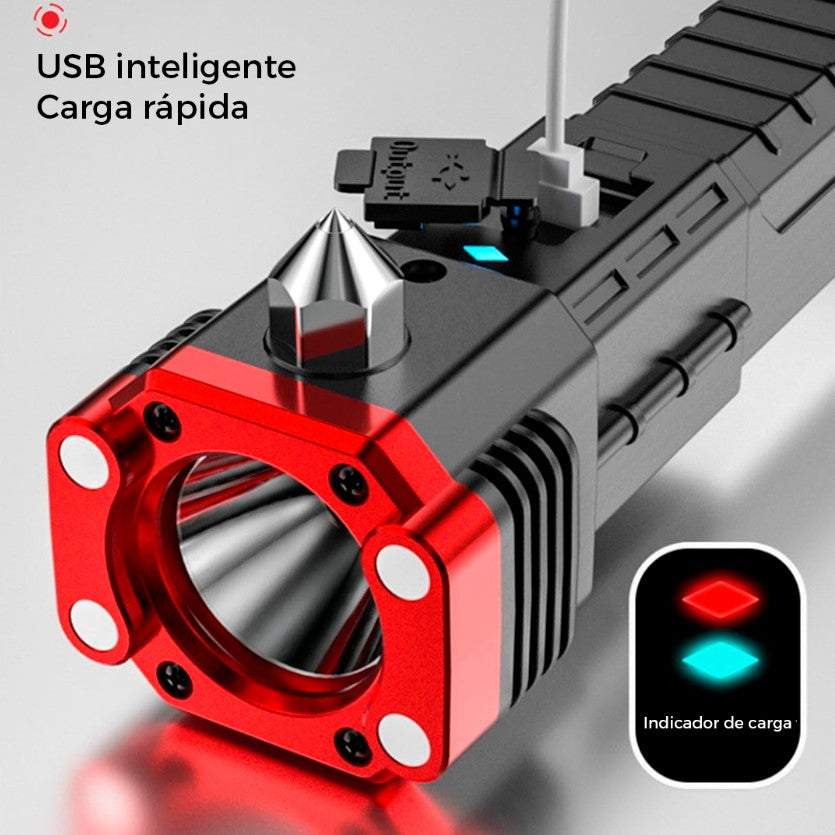 ¡LINTERNA MULTIFUNCIONAL 4 EN 1 + ENVÍO GRATIS!