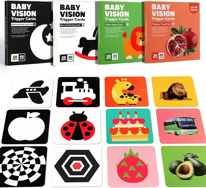 ¡NUEVAS TARJETAS SENSORIALES MONTESSORI PARA ESTIMULACIÓN VISUAL Y COGNITIVA (INCLUYE 4 PACK)! + ENVÍO GRATIS A TODO CHILE