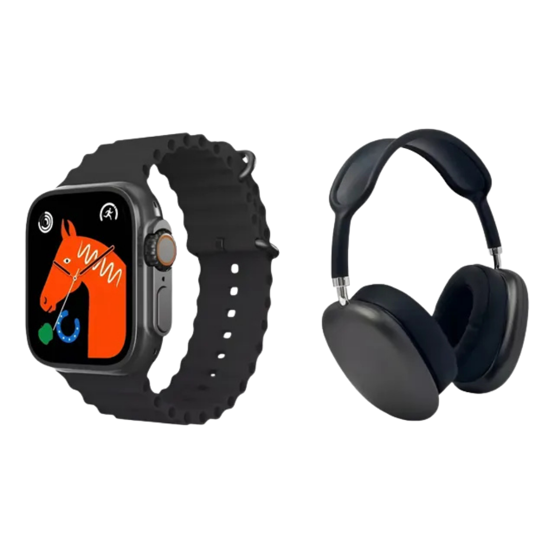 Audífonos P9 Ultra2 + Smartwatch BIG2.20