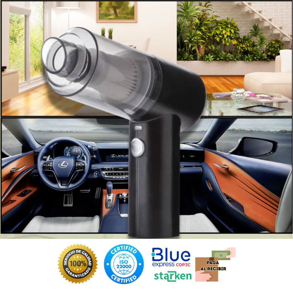 TurboVac - ¡Limpieza rápida en minutos con la aspiradora portátil USB recargable del momento! ⭐️⭐️⭐️⭐️⭐️ 5/5  ¡+370 ventas!
