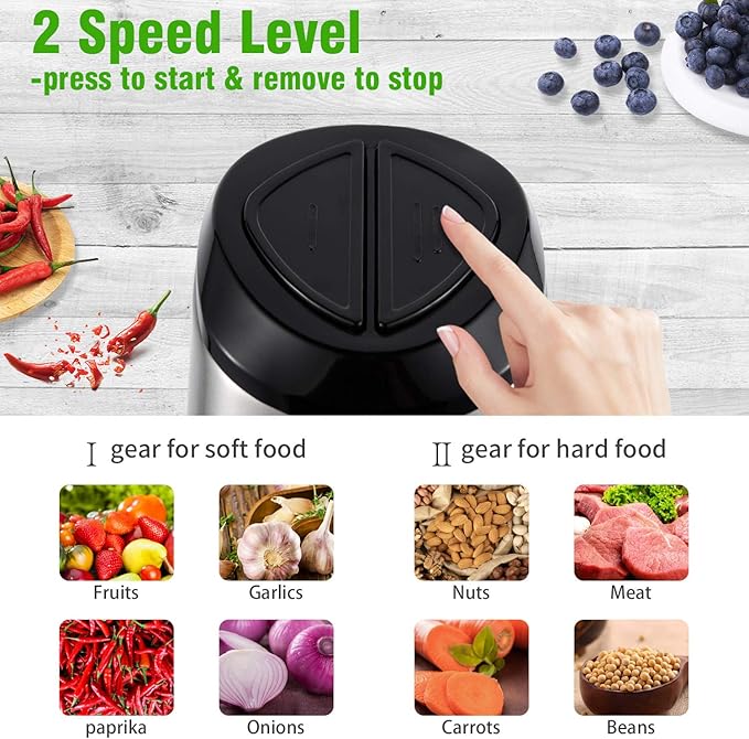 ¡PICADOR Y MOLEDOR ELÉCTRICO 5 LTS! PREPARA TUS COMIDAS DE FORMA RÁPIDA Y EFICIENTE.
