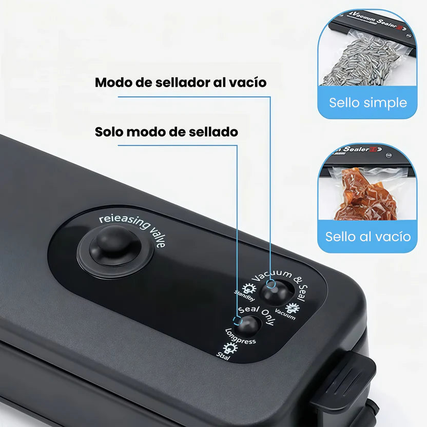 SELLADORA AL VACÍO "SealPro" ¡Mantén Tus Alimentos Frescos!